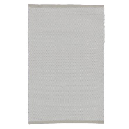 Hadrový koberec 85x62 biely bavlnený tkaný koberec