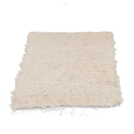 Nadýchaný koberec béžový 70x100 mäkký tkaný koberec