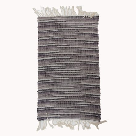 Hadrový koberec 69x114 sivý bavlnený tkaný koberec