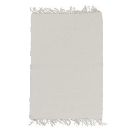 Hadrový koberec 100x66 béžový bavlnený tkaný koberec