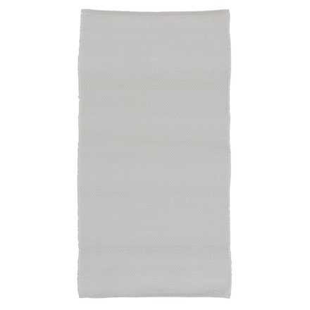 Hadrový koberec 133x70 biely bavlnený tkaný koberec