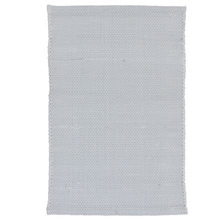 Hadrový koberec 93x60 biely bavlnený tkaný koberec