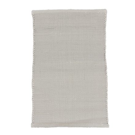 Hadrový koberec 91x58 biely bavlnený tkaný koberec