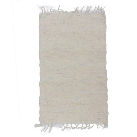 Nadýchaný koberec béžový 76x126 mäkký tkaný koberec