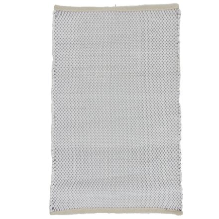 Hadrový koberec 92x72 biely bavlnený tkaný koberec