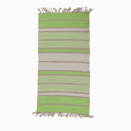 Hadrový koberec 71x137 zelený bavlnený tkaný koberec
