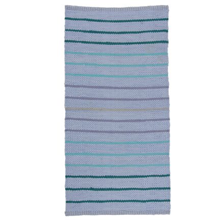 Hadrový koberec 122x61 modrý bavlnený tkaný koberec