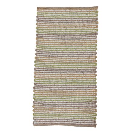 Hadrový koberec 111x58 pruhovaný bavlnený tkaný koberec