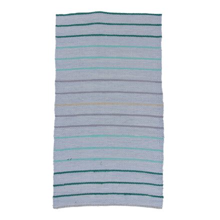 Hadrový koberec 78x149 modrý bavlnený tkaný koberec