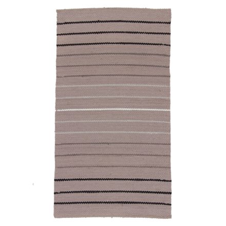 Hadrový koberec 71x130 hnedý bavlnený tkaný koberec
