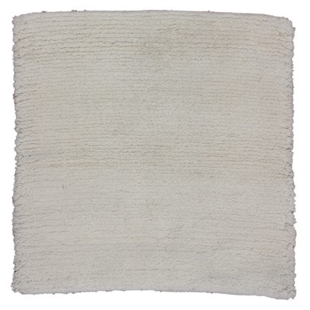 Hadrový koberec 100x100 béžový bavlnený tkaný koberec