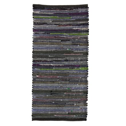 Hadrový koberec 127x61 pruhovaný bavlnený tkaný koberec