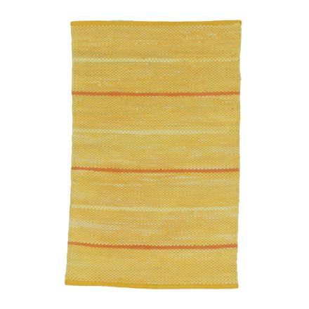 Hadrový koberec 58x90 žltý bavlnený tkaný koberec