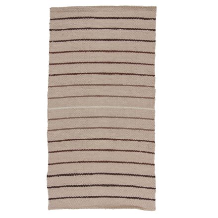 Hadrový koberec 82x151 hnedý bavlnený tkaný koberec