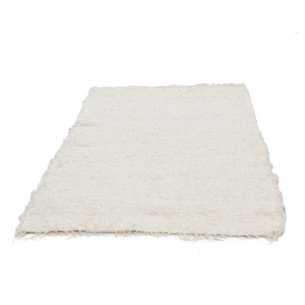 Nadýchaný koberec béžový 120x164 mäkký tkaný koberec
