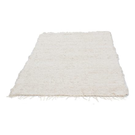 Nadýchaný koberec béžový 120x176 mäkký tkaný koberec