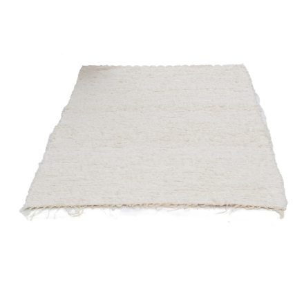Nadýchaný koberec béžový 118x168 mäkký tkaný koberec