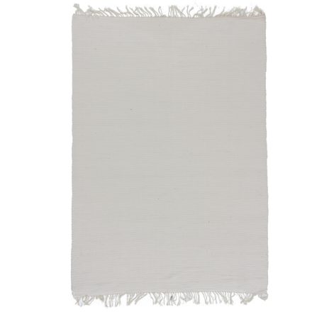 Hadrový koberec 203x144 béžový bavlnený tkaný koberec