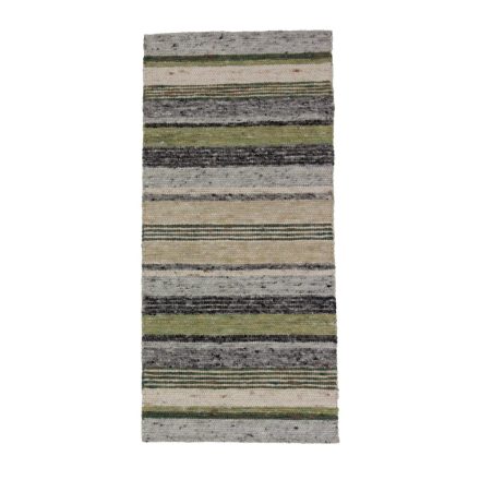 Tkaný vlnený koberec Rustic 70x151 moderný vlnený koberec do obývačky alebo spálne