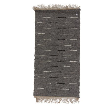 Tkaný vlnený koberec Rustic 70x136 moderný vlnený koberec do obývačky alebo spálne