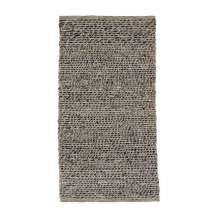 Tkaný vlnený koberec Rustic 69x136 moderný vlnený koberec do obývačky alebo spálne