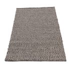 Sivý vlnený koberec Rustic 72x143 hrubý koberec