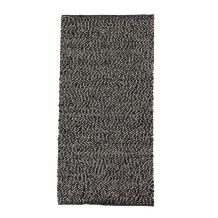 Tkaný vlnený koberec Rustic 70x141 moderný vlnený koberec do obývačky alebo spálne
