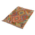 Koberec Kilim Chobi 66x95 Ručne tkaný afganský kilim z vlny
