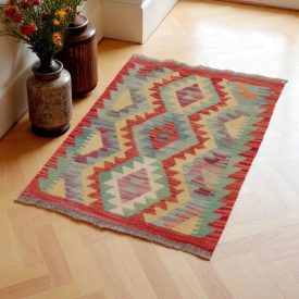 Koberec Kilim Chobi 64x90 Ručne tkaný afganský kilim