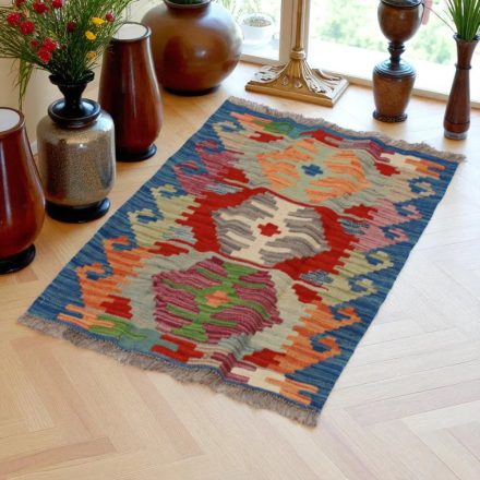 Koberec Kilim Chobi 88x59 ručne tkaný afganský kilim z vlny