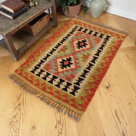 Etnický Kilim koberec Chobi 63x92 autentický vlnený Kilim