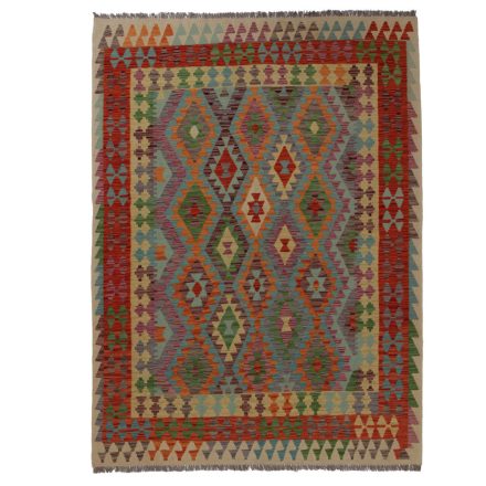 Koberec Kilim Chobi 242x178 ručne tkaný afganský kilim z vlny