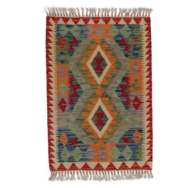 Koberec Kilim Chobi 92x64 ručne tkaný afganský kilim z vlny