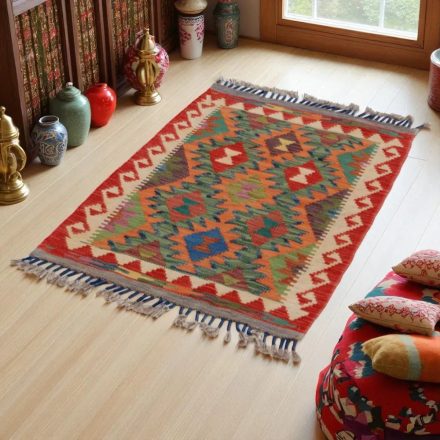 Koberec Kilim Chobi 96x66 ručne tkaný afganský kilim