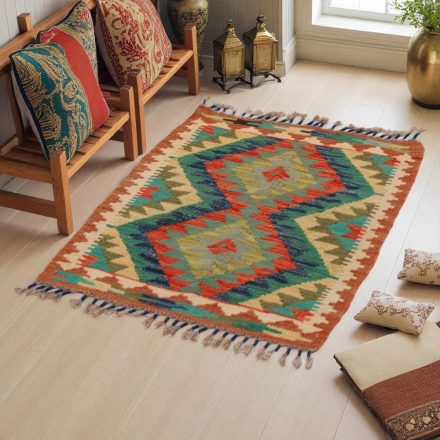 Koberec Kilim Chobi 86x63 ručne tkaný afganský kilim