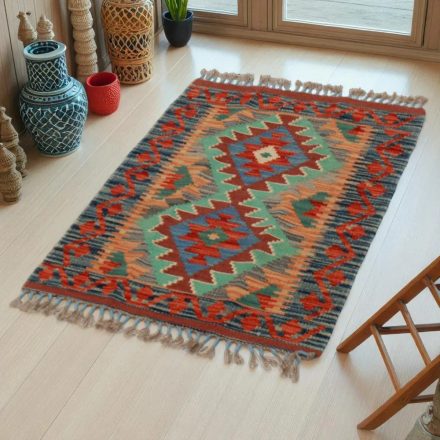 Koberec Kilim Chobi 87x60 ručne tkaný afganský kilim