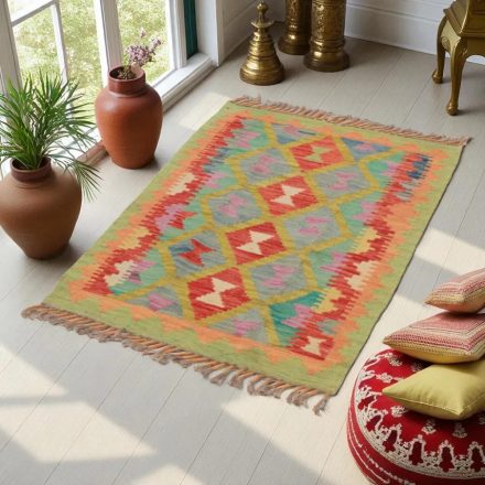 Koberec Kilim Chobi 95x64 ručne tkaný afganský kilim