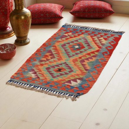 Koberec Kilim Chobi 91x62 ručne tkaný afganský kilim