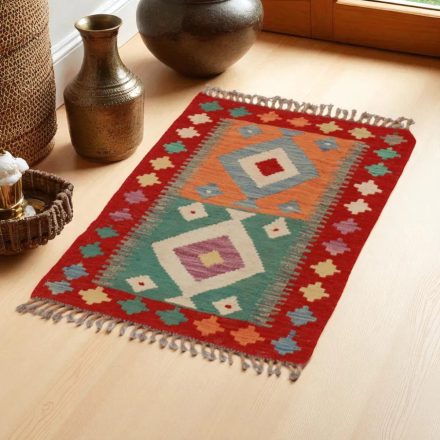 Koberec Kilim Chobi 92x58 ručne tkaný afganský kilim