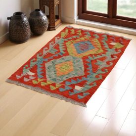 Koberec Kilim Chobi 63x90 Ručne tkaný afganský kilim