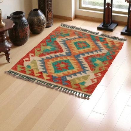 Koberec Kilim Chobi 79x60 ručne tkaný afganský kilim