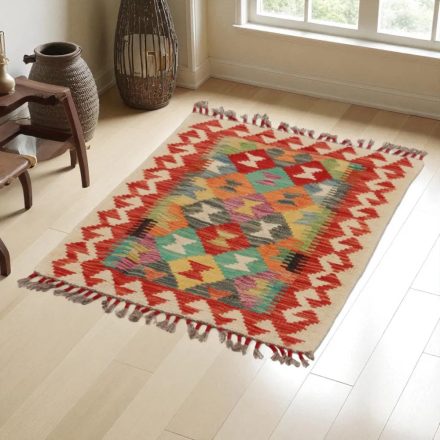 Koberec Kilim Chobi 82x60 ručne tkaný afganský kilim