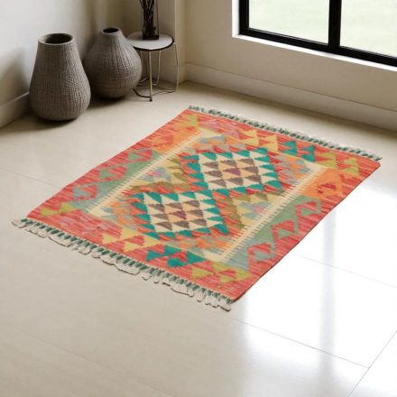 Koberec Kilim Chobi 74x64 ručne tkaný afganský kilim