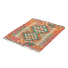 Koberec Kilim Chobi 74x64 ručne tkaný afganský kilim