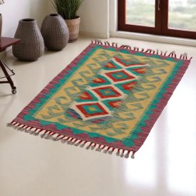 Koberec Kilim Chobi 89x61 ručne tkaný afganský kilim