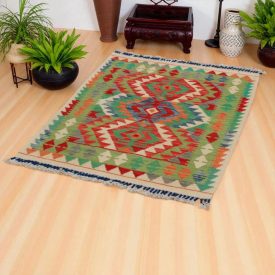   Ručne tkaný Afgan kilim koebrce Chobi 119x86 etnický kilim