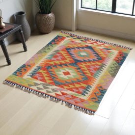   Ručne tkaný Afgan kilim koebrce Chobi 124x88 etnický kilim