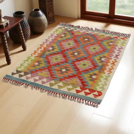 Afganský Kelimový koberec Chobi 129x88 plochý tkaný koberec Kilim