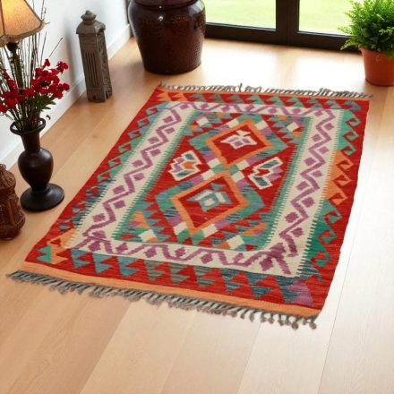 Kilim koberec Chobi 142x101 ručne tkaný vlnený kilim