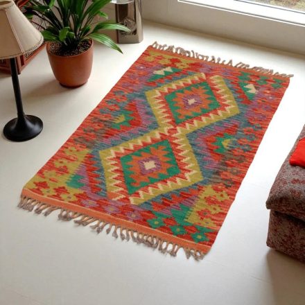 Koberec Kilim Chobi 62x102 Ručne tkaný afganský kilim z vlny